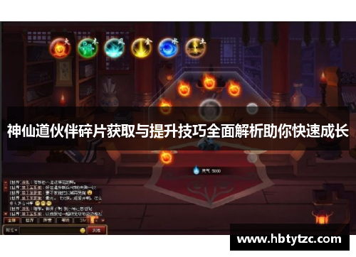 神仙道伙伴碎片获取与提升技巧全面解析助你快速成长
